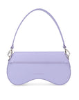 Bolso de piel Arthemisa, color morado, piel grabada, bolso de mano, herraje en metal, accesorio y bolso de lujo, marca 100% mexicana, best seller, bolsa moderna, tamaño mediano, con asa de piel y crossbody, cadena retirable.